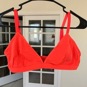 New Parade hot red orange bralette size M